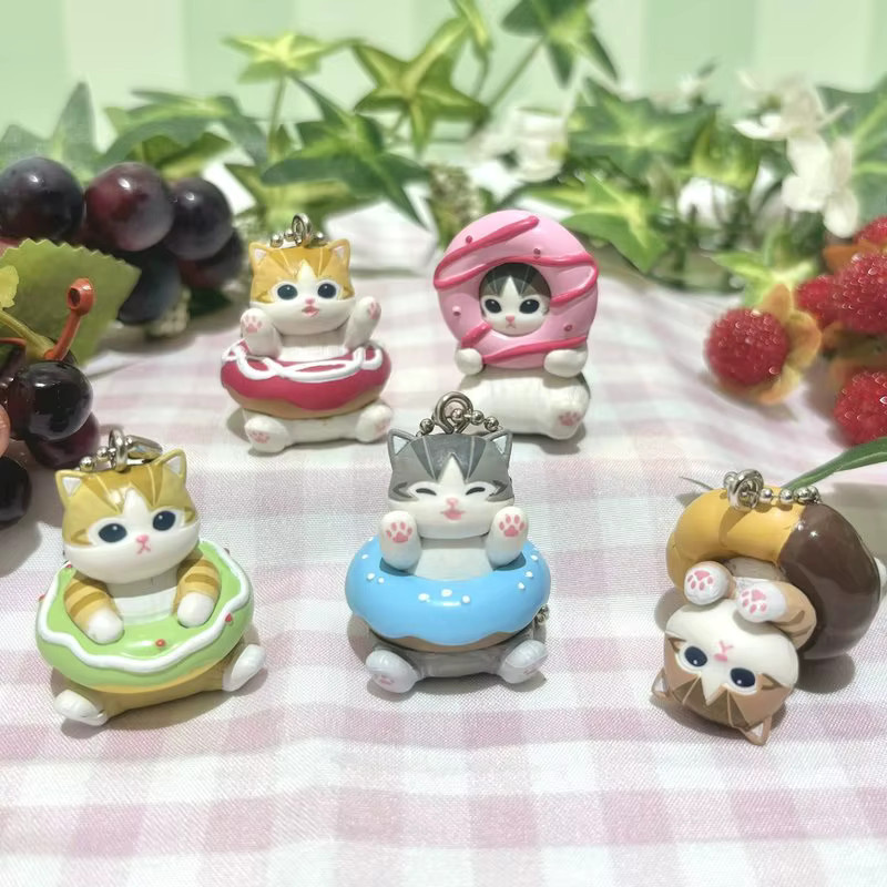 Mofusand Action-Figur-Set, Tier-Kopfbedeckung, PVC-Blindbox, Donut-Stil - Bild 2