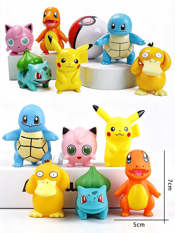 Bandai Pokémon, 6-teiliges Set, Figuren, Bunt / Mehrfarbig - Bild 4