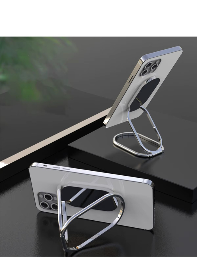 KEPHE Universal Desktop Handy Halter und Tablet Ständer in Silber, faltbar und verstellbar für iPhone und iPad - Bild 6