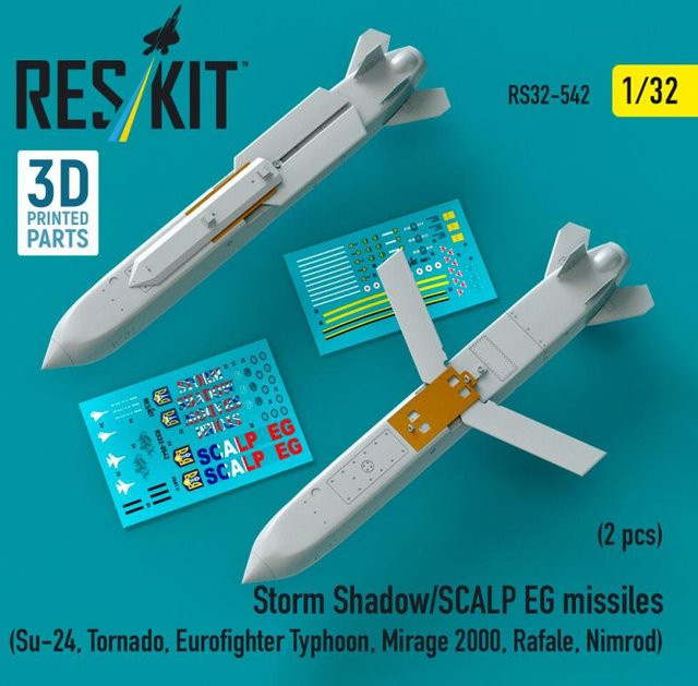 ResKit Models Storm Shadow/SCALP EG missiles, 2-teiliges Set, 3D Printed - Bild 1