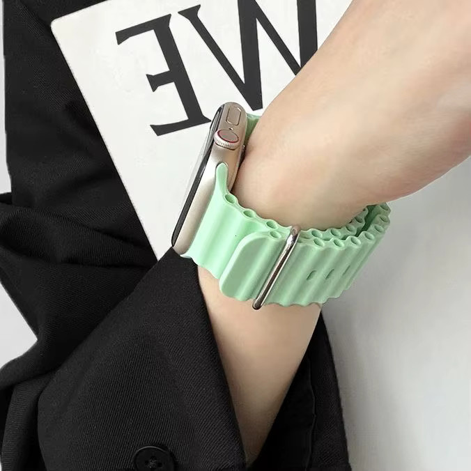 CRESTED Uhrenarmband Silikon, Unisex, Ocean Band für Apple Watch - Bild 2