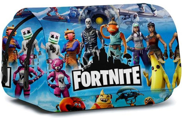 Fortnite Anime Federmäppchen Discover Intime Doppellagige Federtasche für die Schule, Mehrfarbig, B: 21 cm, T: 10 cm, H: 7,5 cm - Bild 1