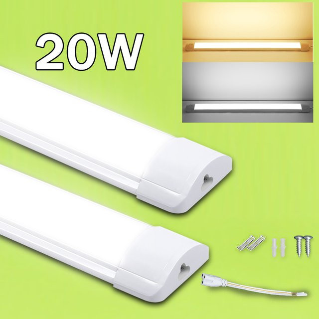 CANMEIJIA LED Unterbauleuchte für die Küche, weiße Rohr-Wandlampe aus Metall - Bild 1