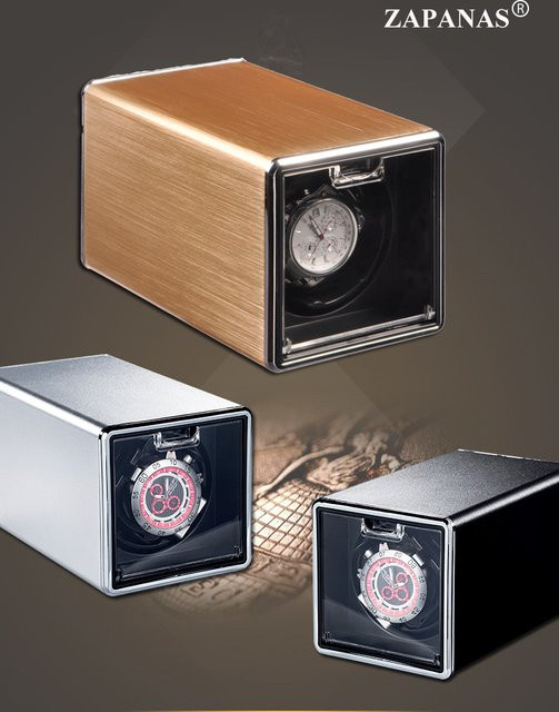 ZAPANAS Uhrenbeweger für Automatikuhren, Leder, Silber, Unisex - Bild 1