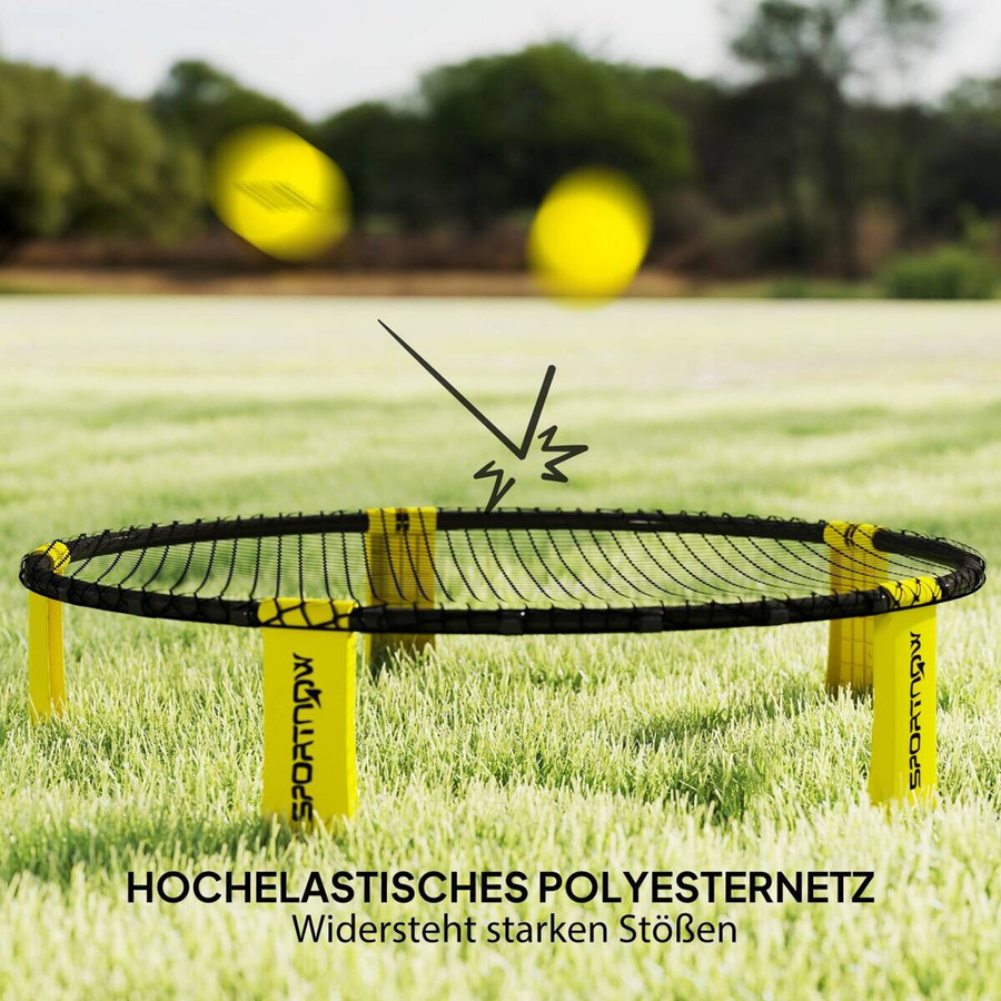 SPORTNOW Roundnet Set Spieleset mit Spielnetz und 3 Bällen - Bild 3