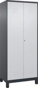 C+P PSA Doppel-Spind Classic PLUS mit 2 Abteilen, Füße, Zylinderschloss, B/T/H: 80 x 50 x 195 cm - Bild 1