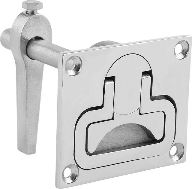 CosyHome Flush Mount Boden Schloss Luke Latch aus Edelstahl in Silber poliert für Marine und Boot - Bild 1