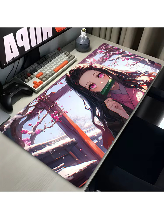 Bandai Demon Slayer Anime Mauspad Kamado Nezuko Multicolor Schreibtischunterlage für PC und Gaming - Bild 2