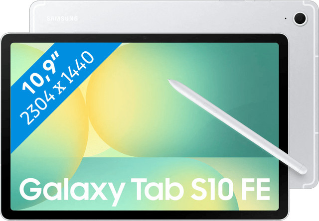 Samsung Galaxy Tab S10 FE Tablet 10,9 Zoll 128 GB Wi-Fi Silber - Bild 1