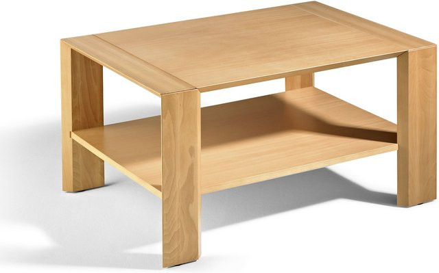 Couchtisch HASSE in Buche Braun, rechteckig, B/T/H: 85 x 60 x 46 cm - Bild 1
