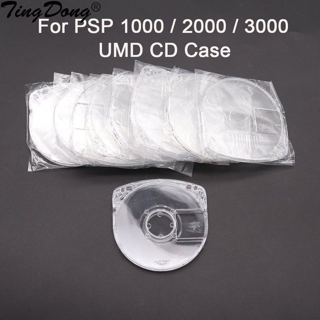 TingDong PSP UMD Ersatzhülle für PSP1000 PSP2000 PSP3000 in Transparent Retro-Design - Bild 1