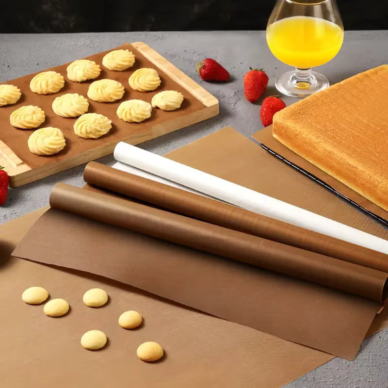 Hitzebeständiges Antihaft Backwachstuch für Pizza und Kuchen in Braun - Bild 2