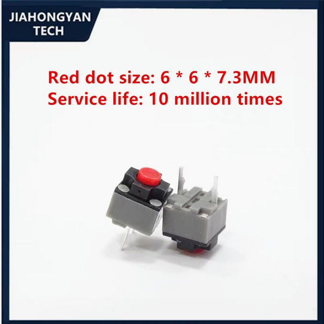 Kailh Micro Switch Set für Logitech M330 M220 M590 in Rot und Gelb B/B/H: 6 x 6 x 7,3 mm - Bild 1