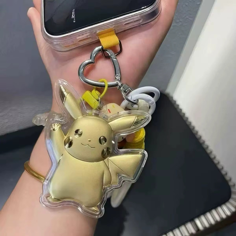 Bandai Pikachu Schlüsselanhänger, Gold, Unisex - Bild 4