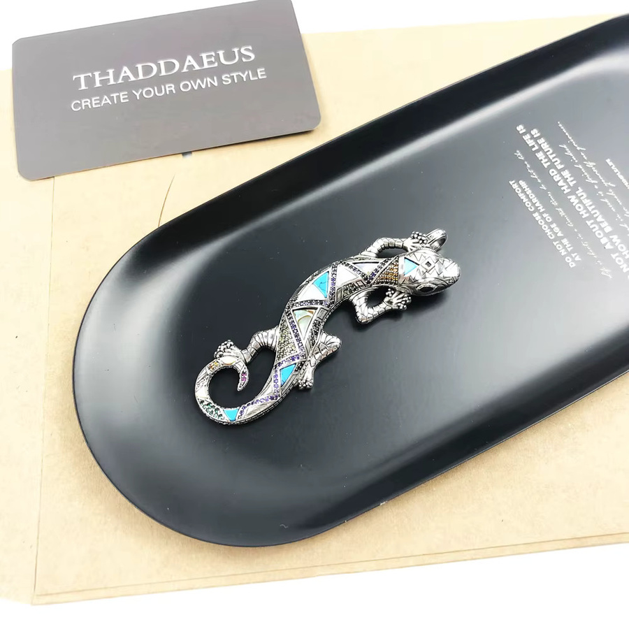 Thaddaeus Anhänger, Arizona-Eidechse, 925 Silber, Bunt, Unisex - Bild 4