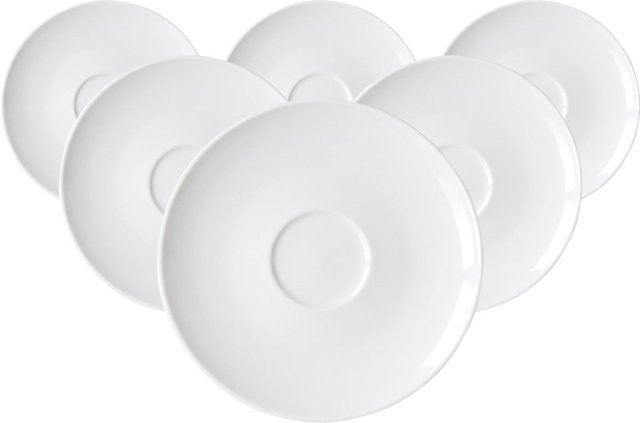 Ritzenhoff & Breker Espressountertassen Suomi 6er Set Weiß Durchmesser: 11,5 cm - Bild 1