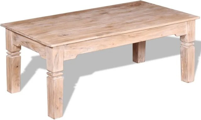 vidaXL Couchtisch aus Akazienholz in Braun, rechteckig, B/T/H: 110 x 60 x 45 cm - Bild 1