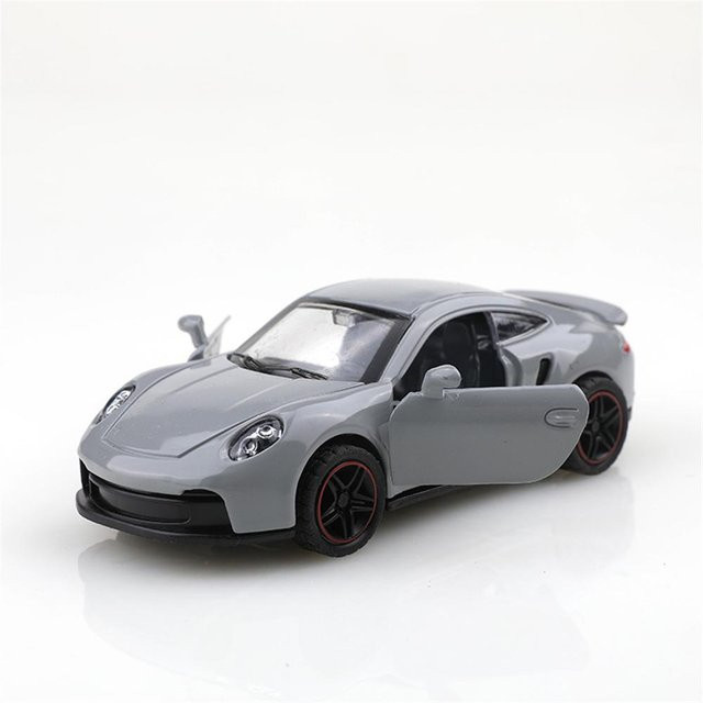 Linyi toy car, Sportwagen-Modell, Metall, Grau - Bild 1