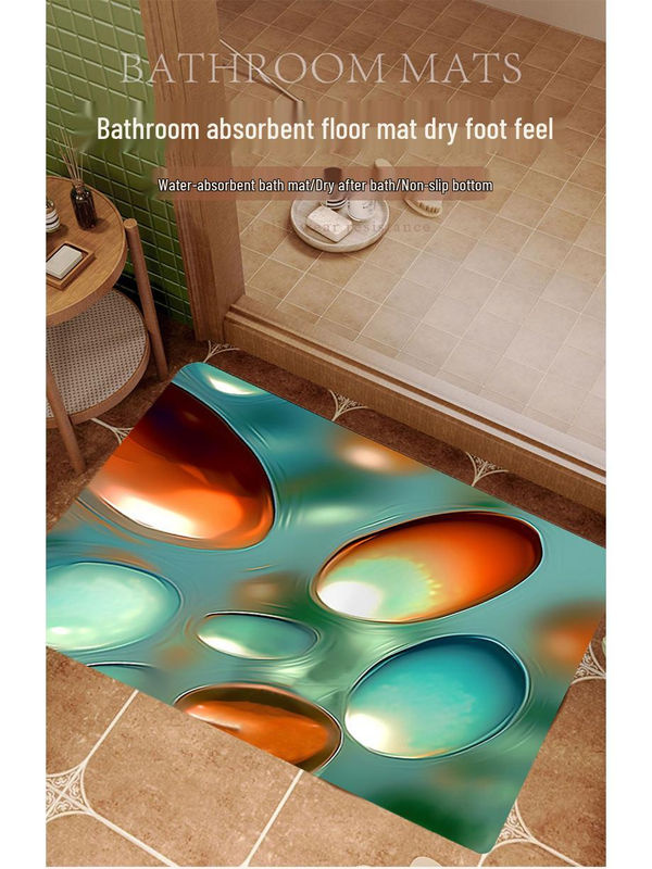 the BAY Kieselgur Badezimmermatte mit Anti-Rutsch-Funktion und minimalistischem Design, Breite: 40 cm, Tiefe: 60 cm - Bild 2