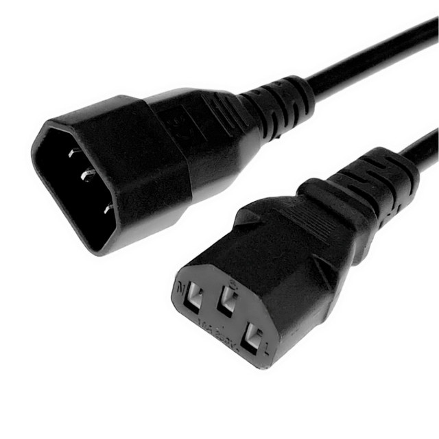 Cisco Stromversorgungskabel IEC C14 auf IEC C13 in Schwarz - Bild 1