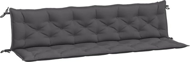 vidaXL Gartenbank-Auflagen 2er-Set Anthrazit aus wasserabweisendem Oxford-Gewebe B/T/H: 200 x 50 x 7 cm - Bild 1