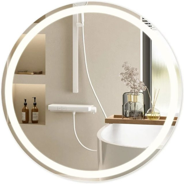 NETTLIFE Wandleuchte L50 aus Glas in Weiß, moderne LED-Wandlampe mit Touch-Schalter und dimmbarer Funktion - Bild 1