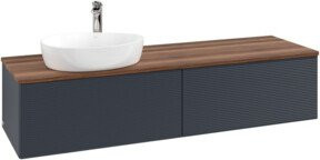 V&B Waschtischunterschrank Antao mit Frontstruktur, weiß, wandhängend, B: 160 cm, T: 50 cm - Bild 1
