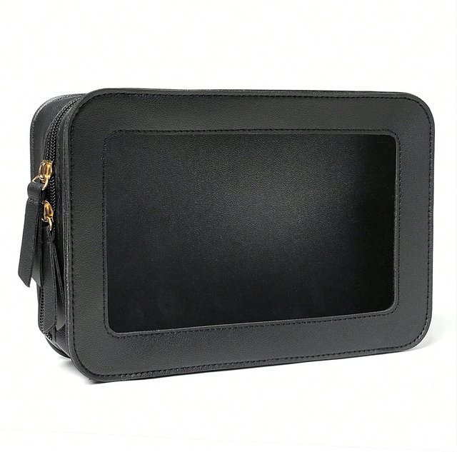 SZwatch Kosmetiktasche, transparent, schwarz, wasserdicht - Bild 1