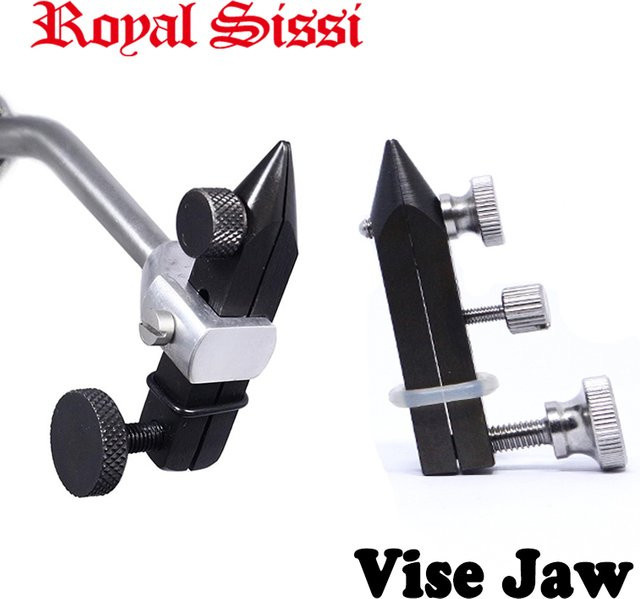Royal Sissi Austauschbare Backe aus gehärtetem Stahl für Fliegenbinder Schraubstock zum Binden mittlerer und kleiner Fliegen - Bild 1