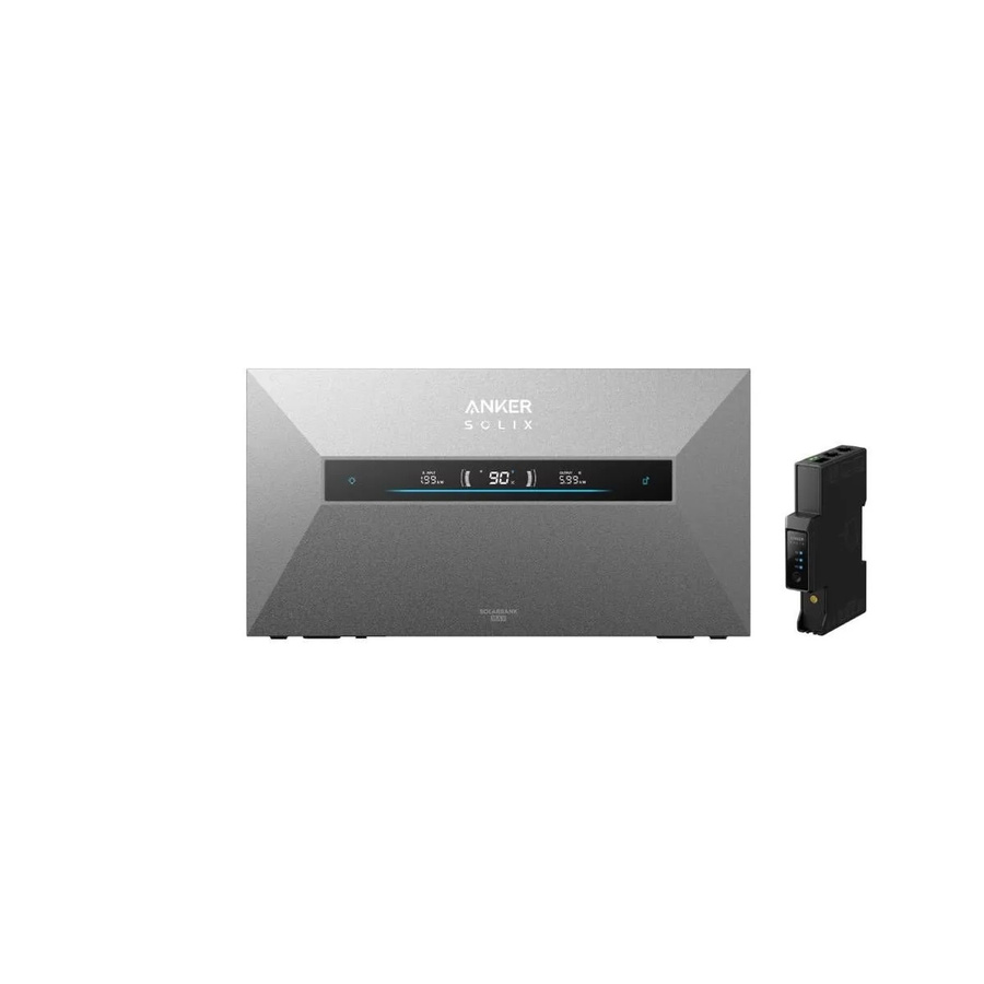 Anker SOLIX Solarbank Max AC mit 7 kWh Speicher und Smart Meter Gen 2 Dreiphasig in Schwarz und Grau - Bild 2
