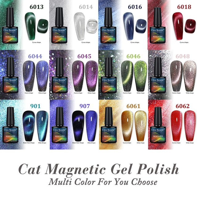 Clou Beaute Cat Magnetischer Gel-Nagellack, Schimmernd - Bild 1