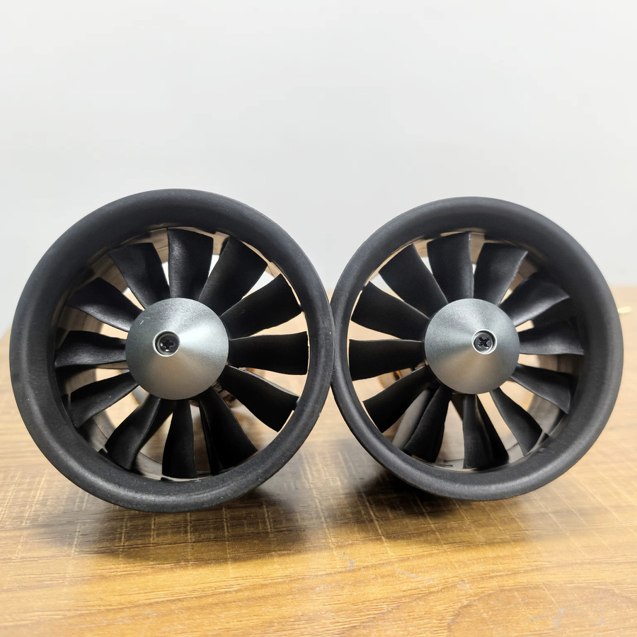 QX-MOTOR 64mm EDF 12-Blatt Impeller mit QF2822 Bürrenlosem Motor, Schwarz - Bild 3