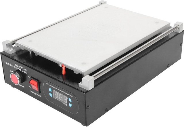 Aimo 968ZD Bildschirmtrennmaschine mit 800W Heizplatte, Aluminiumlegierung und eingebauter Vakuumpumpe, 14 Zoll, Schwarz - Bild 1