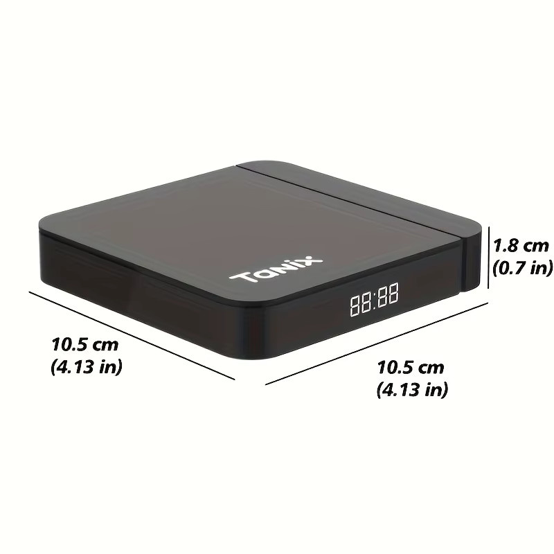Tanix W2 Android 11 TV-Box mit Amlogic S905W2, 4GB RAM, 32GB/64GB Speicher, Dual WLAN 2,4G/5G und Bluetooth, Media Player Set-Top-Box in Schwarz - Bild 6