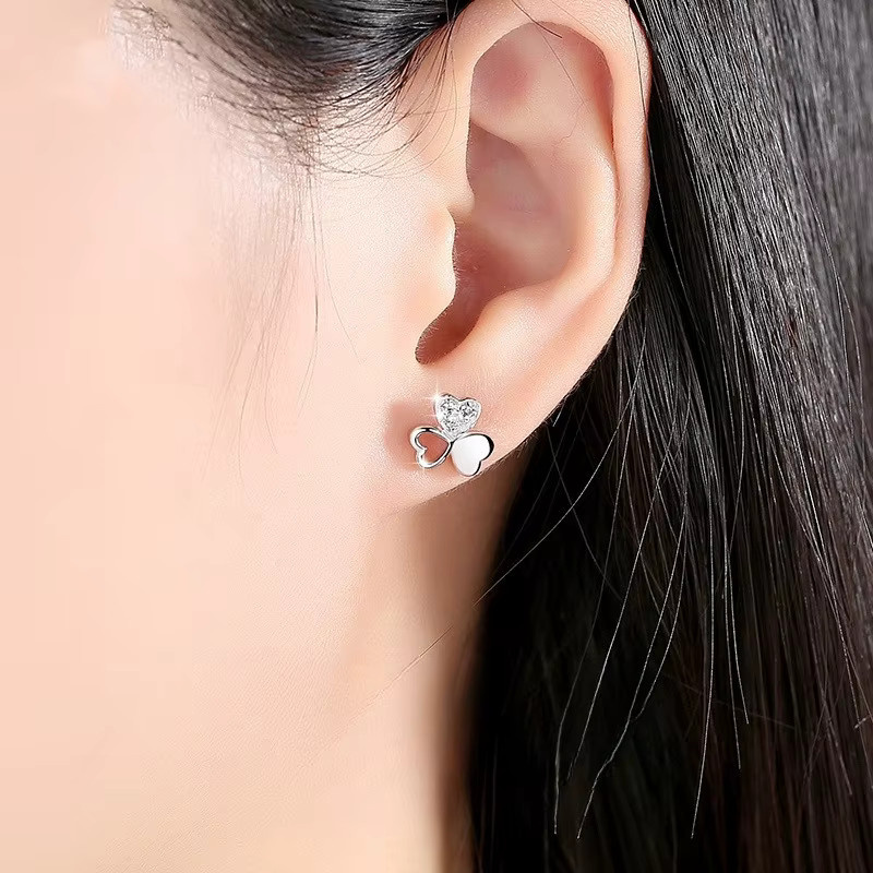 BJXMOSO Ohrringe, 925 Silber, Zirkonia, Damen - Bild 3
