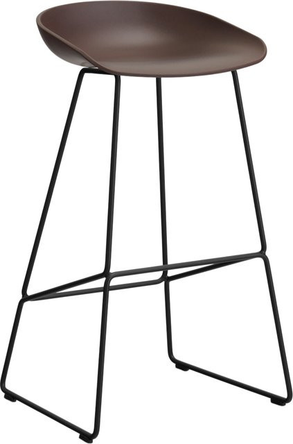 HAY About A Stool AAS 38 Hocker in Purple mit Stahlgestell und Polypropylen-Sitzschale im industriellen Design - Bild 1