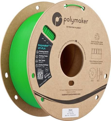 Polymaker HT-PLA Filament Hochtemperaturbeständig 1.75mm 1000g Grün - Bild 1