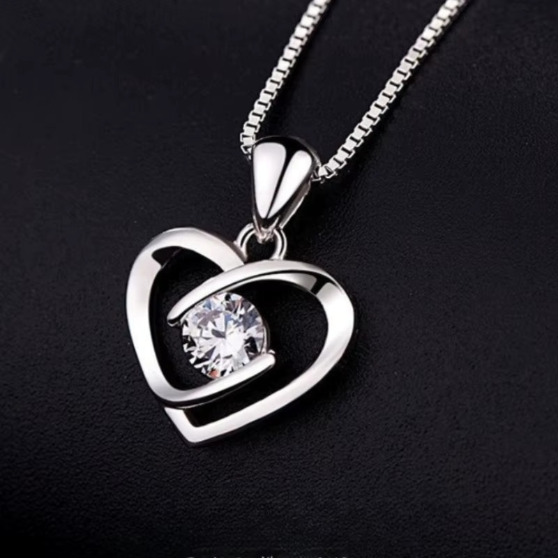 Halskette Moissanit, 925 Silber, Damen - Bild 2