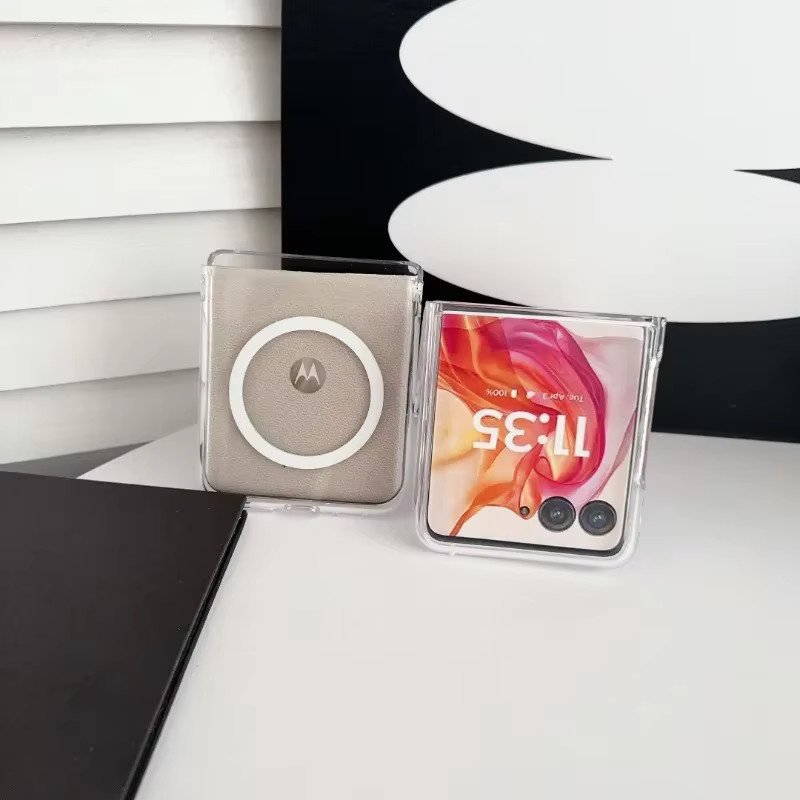 Transparente magnetische Handyhülle für Motorola Razr 60 Pro und Motorola 50 Ultra mit Unterstützung für kabelloses Laden - Bild 4