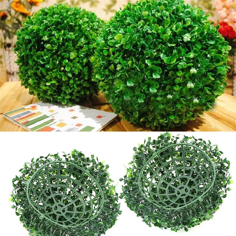 TOMTOP JMS Künstliche Pflanzenkugel in Grün aus Kunststoff für Haus und Außenbereich, Durchmesser: 25 cm - Bild 5