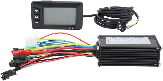 Igeteck GD01 Display Panel Motor Controller Kit für Elektrofahrräder und Roller, 250W-350W, Schwarz - Bild 1