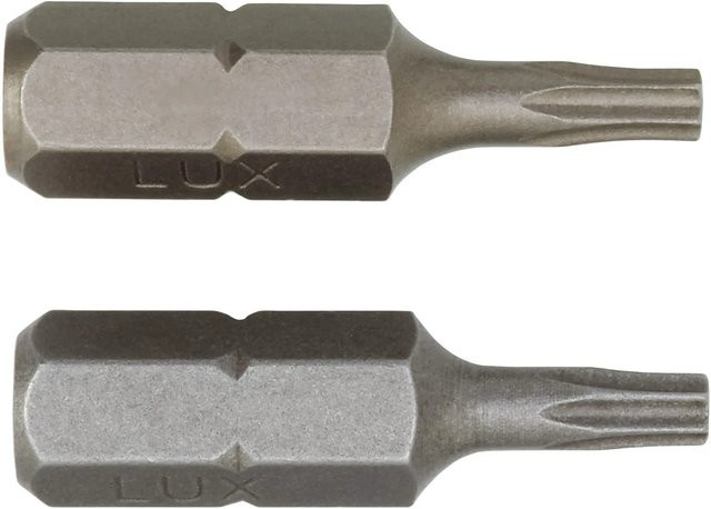 LUX-TOOLS Bit-Satz TX10 in Silber, 2 Stück - Bild 1