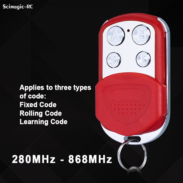 Scimagic-RC 4 in 1 Garage Fernbedienung Duplikator Code Grabber Handsender mit 280MHz-868MHz und 433,92MHz als Schlüsselanhänger - Bild 1
