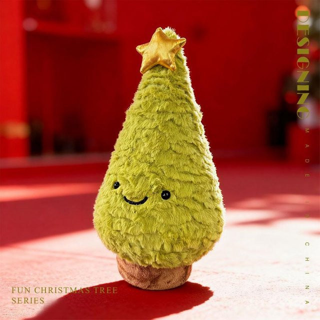 Weihnachtsserie Plüschpuppe Weihnachtsbaum Plüschtier, grün, 40cm, ab 14 Jahren - Bild 1