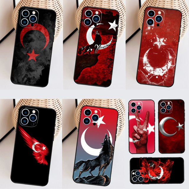 Samsung Galaxy Handyhülle mit Türkischer Flagge in Rot für verschiedene Modelle wie A15, A55, A35, A52, A32, A12, A16, A26, A36, A56, A53, A33, A13, A14, A34, A54 und A17 - Bild 1