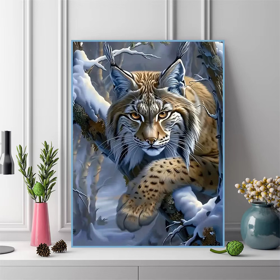 EverShine Diamant Mosaik Malerei Katze DIY Set mit runden Steinen in Multicolour, B/H: 30,0 x 20,0 cm - Bild 3