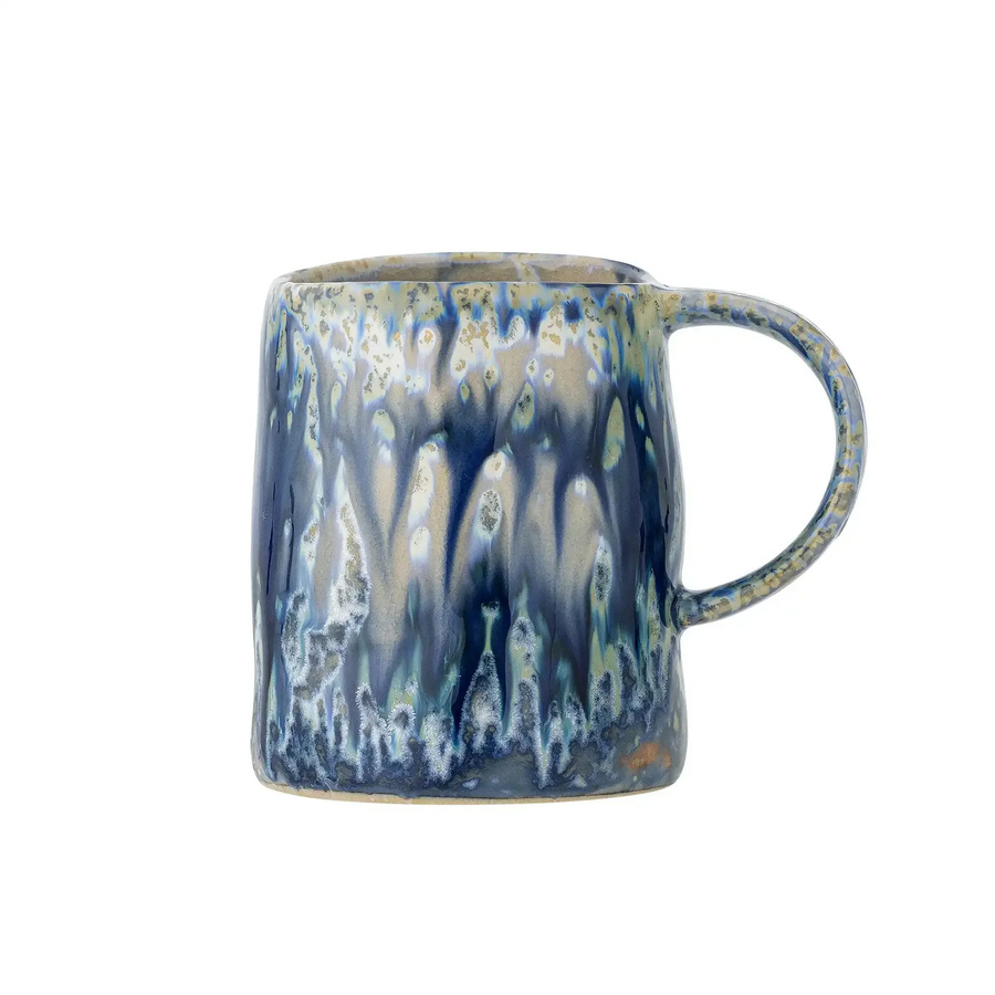Bloomingville Becher aus Keramik in Blau Yori - Bild 1