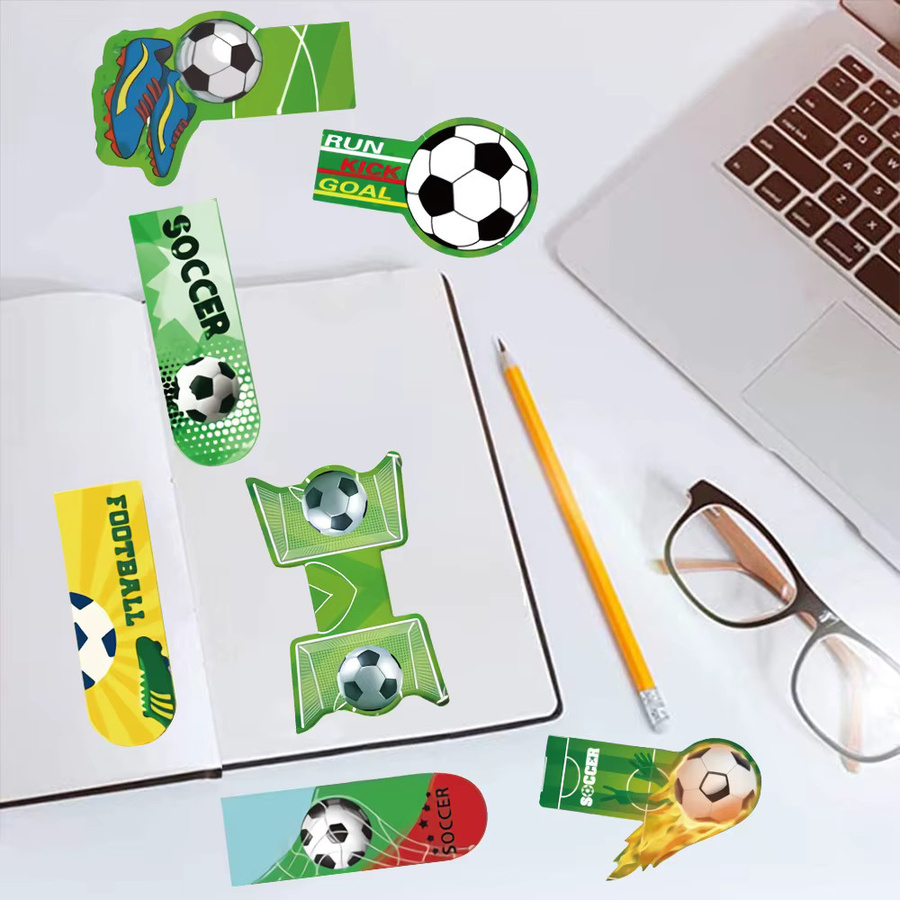 30 Stück Fußball-Lesezeichen aus Papier in Multicolour für Studenten und kreative DIY-Geschenke - Bild 2