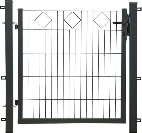FLORAWORLD Einzeltor comfort Schwenktor aus Stahl in Grau/Anthrazit B: 100 cm, H: 100 cm - Bild 1