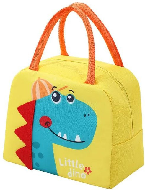 NATAWA Cartoon Kinder Lunch Bag aus wasserdichtem Oxford-Gewebe mit Wärmedämmung, Gelb - Bild 1